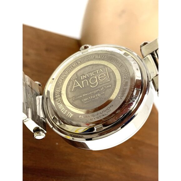 Invicta Women's Watch 28924 Angel Quartz Mother of Pearl Dial Silver Steel 36mm - Picture 7 of 15